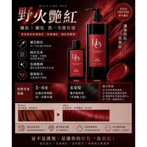 NOEL野火艷紅補色洗髮精