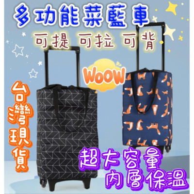✨台灣出貨免運✨ 折疊購物車 買菜購物車 菜籃車 買菜車 購物袋 折疊購物袋