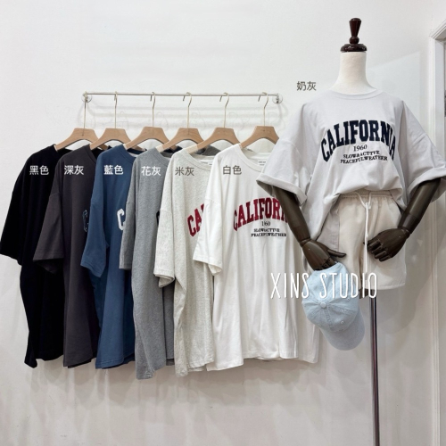 «預購» 情侶款重工刺繡磨毛棉大Tee