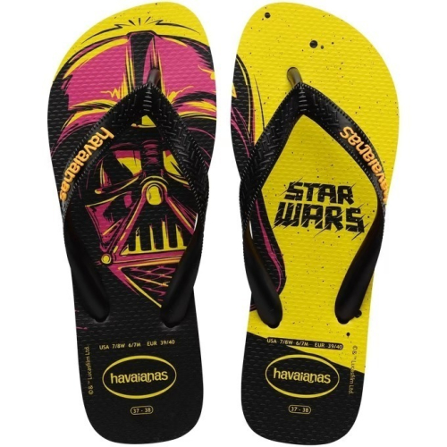巴西人字拖Havaianas 男款Star wars/黃黑 #星際大戰 #黑武士