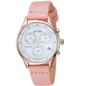 CITIZEN Eco-Drive光動能計時女錶-粉色錶帶/32mm(FB1443-08A) 情人節可參考