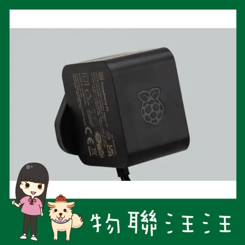 [物聯汪汪] 含稅附發票~ 原廠樹莓派 Raspberry Pi 5 27W USB-C 5.1V 5A 電源供應器