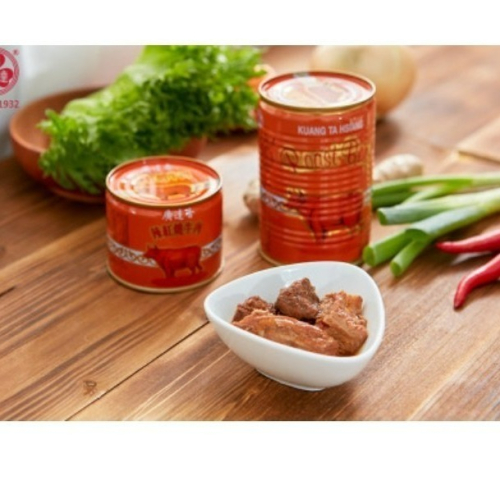 【嚴選SHOP】廣達香 辣紅燒牛肉 廣達香紅燒牛肉（微辣）易開罐（大440克/小210克） 牛肉罐頭 即食【Z181】