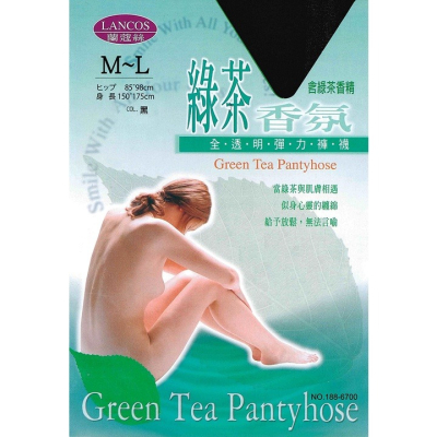 【蛋黃襪舖】LANCOS/女神款/全透明/綠茶/香氛/耐穿/彈性/褲襪/絲襪/美肌/無痕/服貼/舒適/趾尖透明/6700