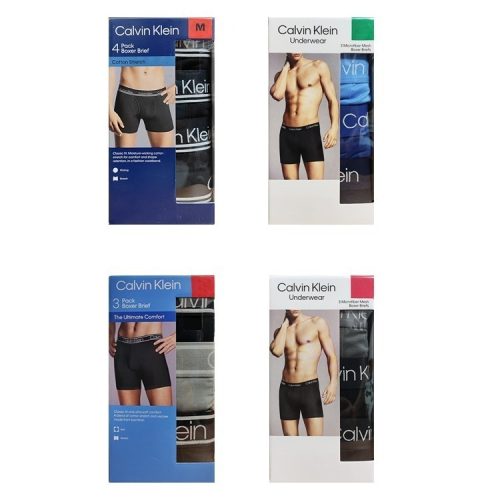 喜市購生活館 CK男內褲 Calvin Klein 男彈性內褲 CK四角內褲 三入組 好市多代購 美式賣場