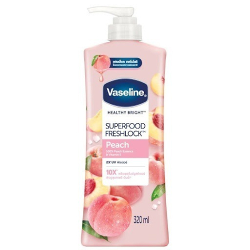 【Vaseline 凡士林】身體潤膚乳液-水蜜桃+維他命E(320ml)【3587】
