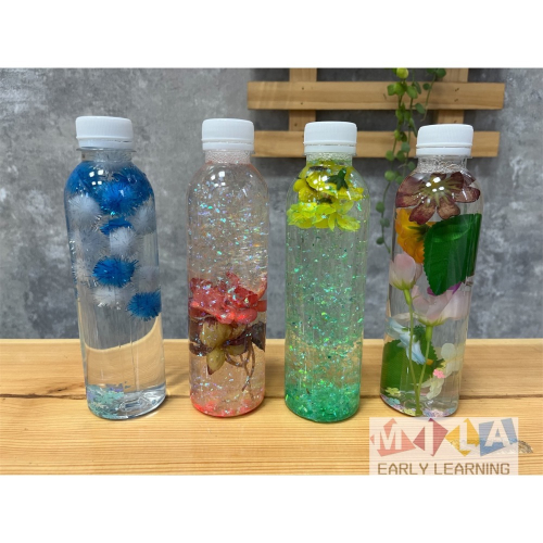 感官瓶 冷靜瓶 四季感官瓶材料包｜蒙特梭利早教教材｜五感刺激 觸覺視覺開發｜寶寶早教玩具 0-6歲｜兒童DIY材料包