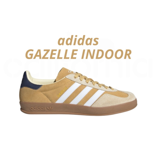 ?adidas GAZELLE INDOOR 休閒鞋 JI3523 黃白色｜芥黃色｜白色｜淺卡其色｜深藍色｜焦糖底｜