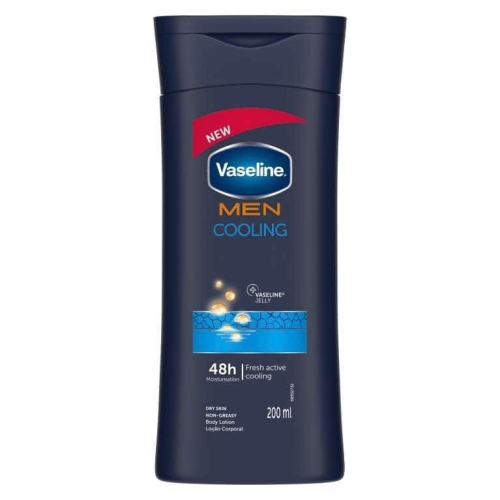 【Vaseline 凡士林】身體潤膚乳液-男用酷涼(200ml)【8830】