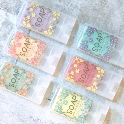 浪漫小花透明貼_防水透明印白墨
