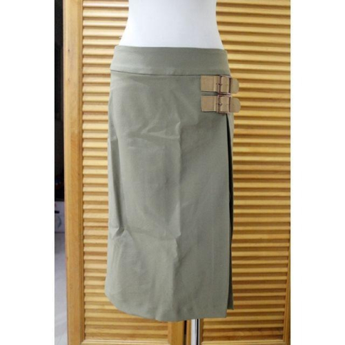 °☆ 珮齊精品舖 ☆° IN JEANS 軍綠色開叉裙