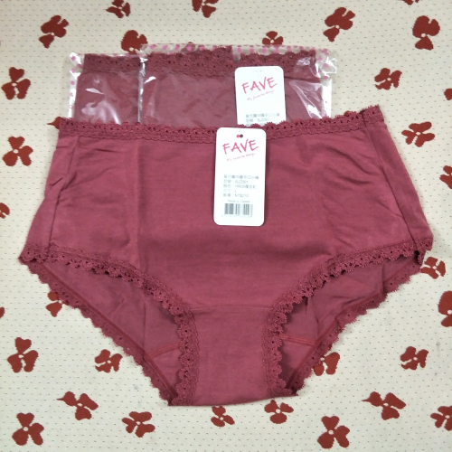 M size 曼黛瑪璉FAVE莫代爾中腰內褲（復古紅）（親膚舒服）