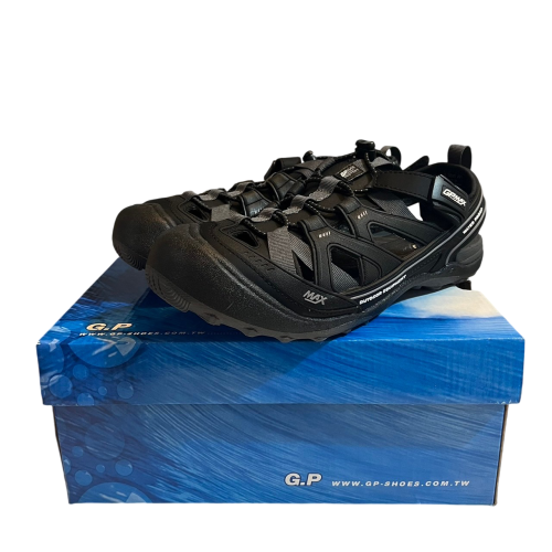 ❮全新❯ G.P MAX 戶外越野護趾鞋 G9595M-10 黑色 SIZE 38號 男女適用 涼鞋 拖鞋 球鞋 登山鞋