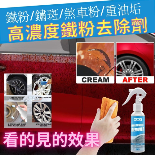 台灣現貨 鐵粉去除劑 鐵粉拔除劑 鐵屑去除劑 鋼圈清潔 鐵粉軟化劑 漆面鐵粉去除 汽車美容藥水 中性配方 鐵粉清潔劑