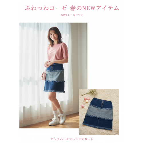 二手 轉售 拼貼牛仔裙