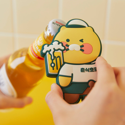 kakao friends 春植 啤酒 開瓶器 磁鐵 開罐器