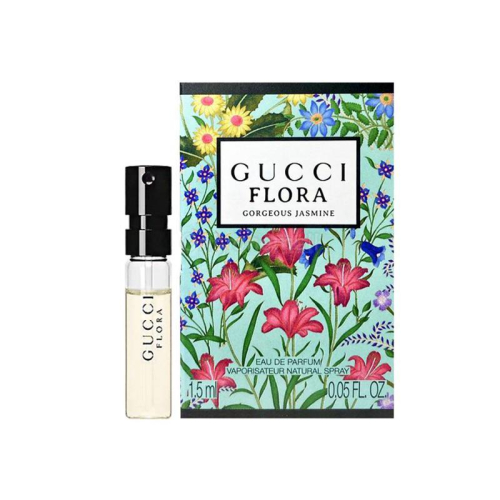 美國原裝GUCCI FLORA Gorgeous Jasmine幻夢茉莉花女性淡香精針管噴霧小樣旅行裝試管香水1.5ml