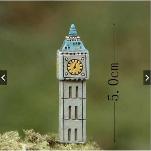 （高品質樹脂）非誠勿擾 米樂 情侶 鐘樓重逢款 微景觀擺件 水族/景觀盆栽 攝影道具