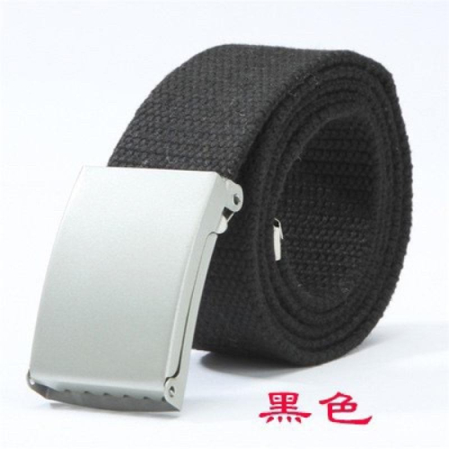 全新 帆布腰帶 皮帶 黑色 深藍色