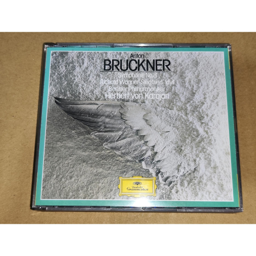 全銀圈 Karajan 卡拉揚 Bruckner 布魯克納 第8號交響曲 柏林愛樂 DG 2CD 西德01版 無IFPI