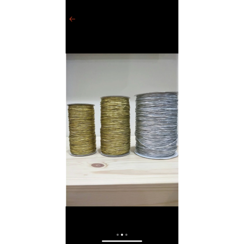 金蔥帶/500 碼金蔥/鬆緊繩/禮盒/包裝/彈性金蔥DIY/手工/吊牌/金蔥彈性繩/鬆緊帶/