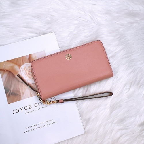 美國代購 台灣現貨 Tory Burch｜TB 專櫃款 Robinson 手掛拉鍊長夾