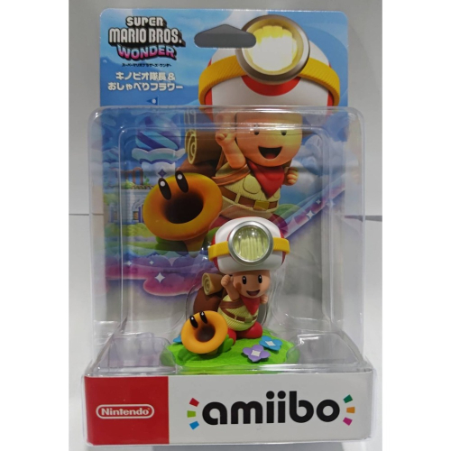 ＜譜蕾兒電玩＞（全新）amiibo 公仔 奇諾比奧隊長&閒聊花花 超級瑪利歐兄弟 驚奇 系列