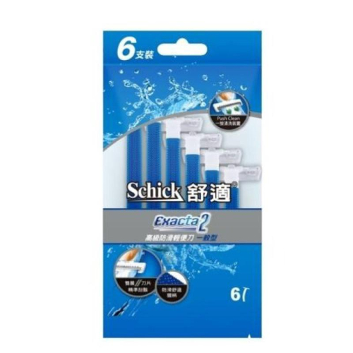 【Schick舒適牌】舒適高級防滑輕便刀一般型 6入