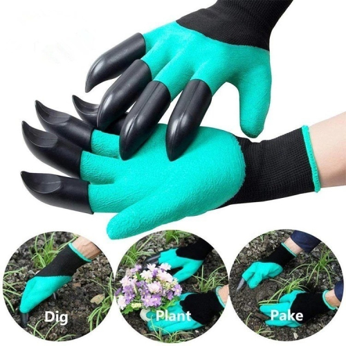 挖土手套勞保防護農用插秧園藝工作種花園林挖沙泥巴種菜刨土鬆土