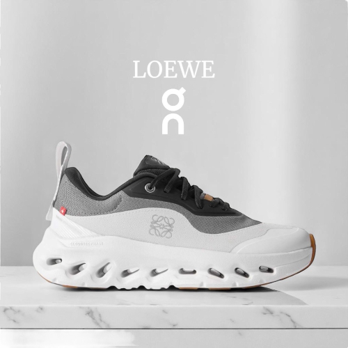 ?LOEWE x On昂跑聯名Running Cloudtilt 2.0 Black/Grey/White 彈力再生針