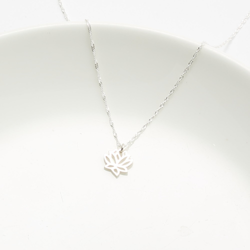 【Angel & Me】愛 蓮花 Lotus s925 純銀 項鍊 生日 情人節 禮物