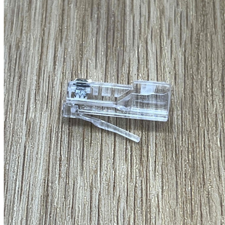 全新 穿孔式 通孔式 CAT.5 5E CAT.6 三叉鍍金 單排 網路水晶頭 網路接頭 網線水晶頭