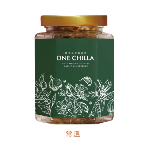 ✴️現貨✴️ONE CHILLA灣沏辣 醋香蒜辣脆貢菜 260g