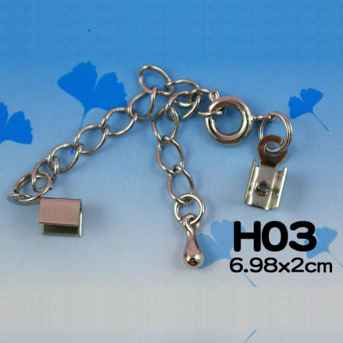 西西手工藝材料 32795 五金配件-H03(1入)項鍊頭+中山+尾鏈條 連接扣項鍊扣尾鍊收線馬口夾項鏈收尾夾 滿額免運