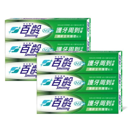 百齡Smiling 護牙周到牙膏-清新全效護理 110gX6