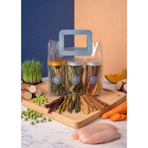綜合蔬菜雞肉條三罐優惠組『贈質感提袋』