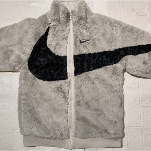 (0215) NIKE 人造皮草 外套 胸圍110 衣長72 DH6685 072