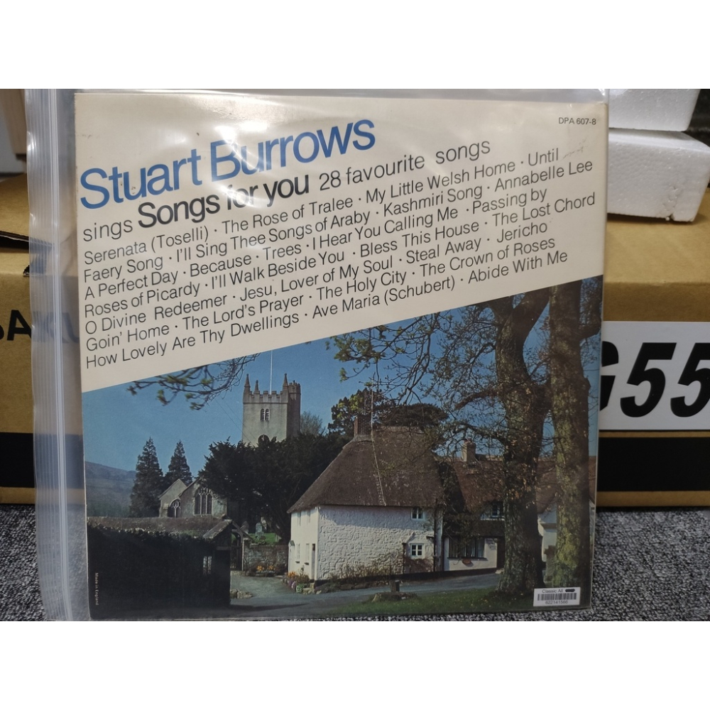 二手黑膠唱片-伯羅斯 史都華 Stuart Burrows Sings Songs For You