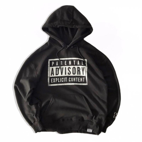 【J4】全新Parental Advisory限制級警告帽T SZ L