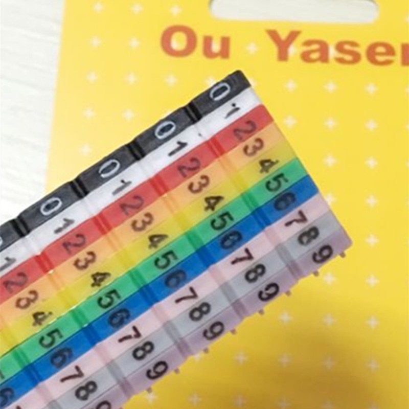 網路線標籤 CAT5 CAT6 數字環 標示 數字標示套 標示環 配線標誌 佈線 整理 0~9號 卡式號碼環