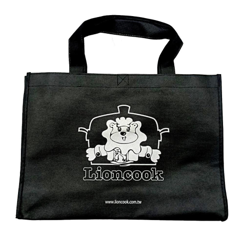 【總舖獅Lioncook】曜石黑LIONCOOK購物袋