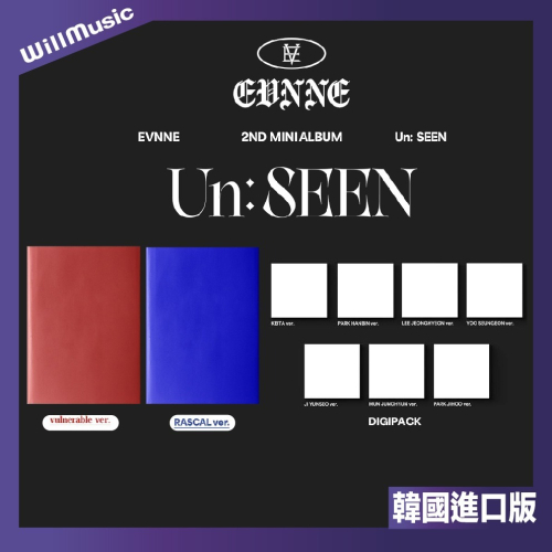 微音樂?EVNNE - UN: SEEN（2ND MINI ALBUM）迷你二輯