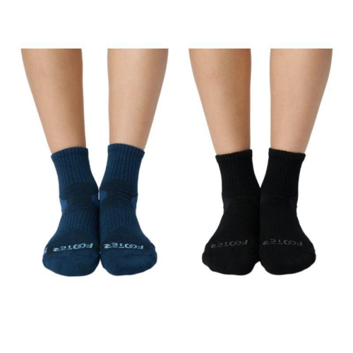 Footer｜型號T97｜輕壓力單色足弓襪｜L(24-27cm)｜黑色 藍色