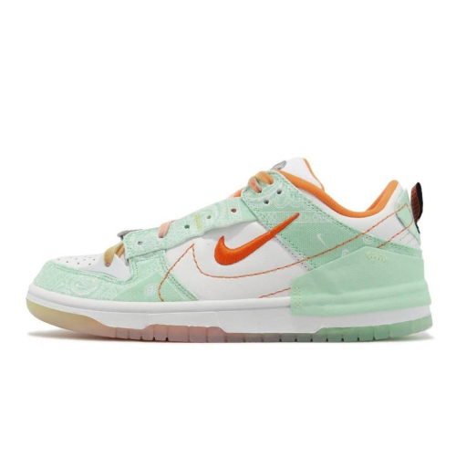 Dunk Low Disrupt 2 雙勾設計款運動鞋 白綠橘色 女款 FJ7745-181