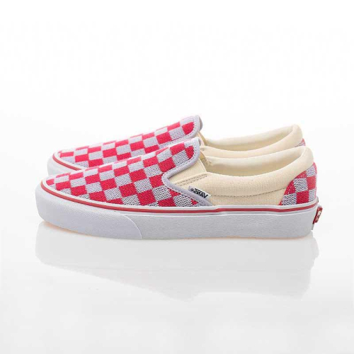 [unclev1966] Vans Slip-on 粉灰 紅色 棋盤格 菱紋格 秋冬 學院風 懶人鞋 滑板鞋