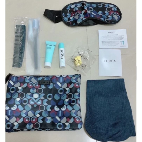 [公司現貨]長榮航空豪華經濟艙 比利時品牌FURLA 過夜包(貓頭鷹)