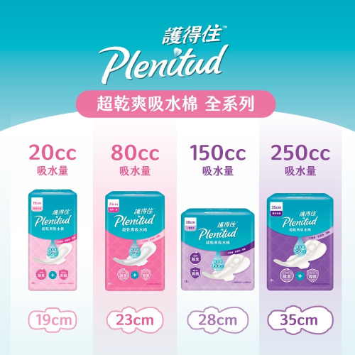 Plenitud 護得住超乾爽吸水棉 19cm~35cm 維康 (吸水量20CC) 限時促銷