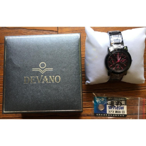 DEVANO 帝凡諾 DV-2585 三眼手錶