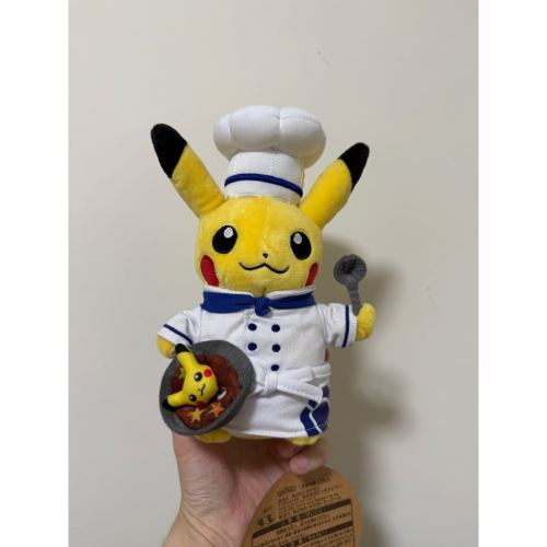 皮卡丘 廚師 玩偶 娃娃 寶可夢 寶可夢餐廳 日本 寶可夢中心 限定