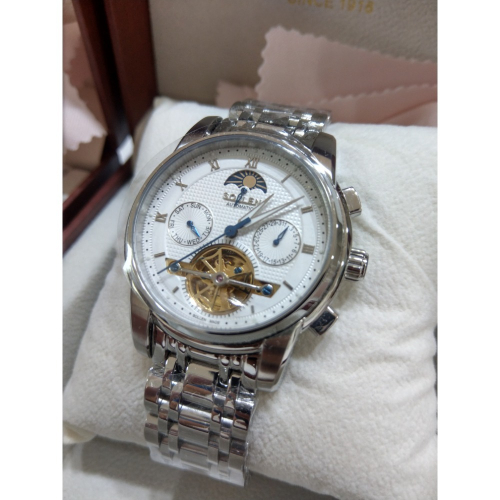 Sollen 自動機械錶 男錶 不鏽鋼 多功能